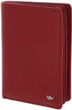Golden Head Leren identiteitskaarthoesje Polo RFID Protect Ausweisetui mit Scheinfach 4476 Rot donkerrood