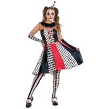 Rubies Zwart Witte Clown Jurk Halloween Kostuum Maat M