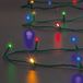 Feeric lights & Christmas 2x Kerstverlichting Gekleurd 5m 50 LED Zwart Snoer Solar