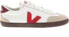 VEJA Volley Cuir Blanc/Rouge