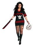 Vrijdag Rubie's Vrijdag de 13e - Sexy Miss Voorhees Volwassen Plus Kostuum, Zwart, one size