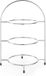 HENDI Serveerstandaard voor borden – verchroomd metaal – max. Ø 275 mm – 3 borden – 290x290x x(H)440 mm