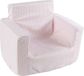 Poupy Mondotuo Soft Pink afneembare fauteuil voor kinderen, wasbaar, herbruikbaar en gevoerd