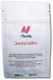 MonthlyCup Cleaning tablets - reinigingstabletten voor menstruatiecup - voor natuurlijke grondige reiniging - verwijdert verkleuring van menstruatiecup - milieuvriendelijk - 2 stuks