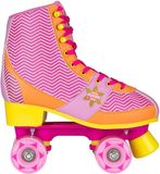 Nijdam Rolschaatsen - Chevron - Fuchsia/Oranje/Geel - 35/36 - Roze