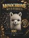 Monochrome Mysteries: 100 Cute Animal Mystery Mosaic Puzzles by Number for Adults