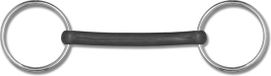 Waldhausen Flexibel Rubber Stangbit - Zilver/Zwart - 12 cm