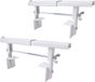 Siwitec Support de radiateur universel 260 x 35 x 1,5 mm, set de 2, pré-assemblé, blanc, pour radiateurs plats ou côtelés
