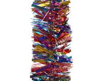 Decoris Lametta guirl.pvc d10h270 cm regenbg kerst