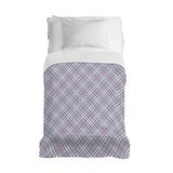 PENSIERI DELICATI Sprei 220 x 280 cm, 100% katoen, picknick, ideaal als huishoudtextiel, voor eenpersoonsbed, fantasie, roze, 100% Made in Italy