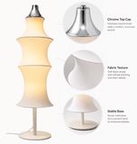 StarTech Wabi-Sabi Staande lamp - Japanse zijden staande lamp - 85 cm hoog - diameter 40 cm - E27 fitting - stoffen lampenkap - 1 lichtbron - exclusief lamp
