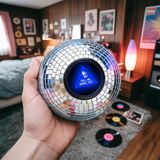 MikaMax Disco Decision Ball - Disco Waarzegbal met 20 Disco antwoorden en Spiegel Effect