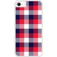 Apple Bedrukt siliconen hoesje compatibel met iPhone SE 2020, Apple iPhone SE 2022 Tartan Tricolor