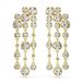 Swarovski Imber 5680093 Dames Oorhangers Metaal Goudkleurig Kristal Transparant
