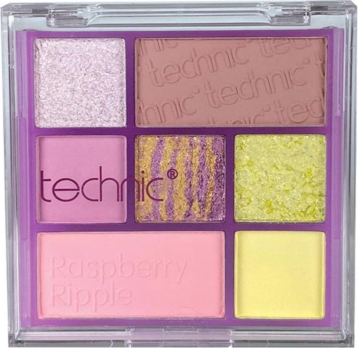 Technic Pressed Pigment Oogschaduw Palette - Raspberry Ripple