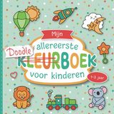 Kleurboek vanaf 1 jaar: Prachtig vormgegeven doodle boek voor peuters vanaf 1 jaar | Eerste inkleurboek met grote plaatjes om in te kleuren | Bevordert de creativiteit en motoriek