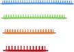 Merkloos Breimachineset, 4 maten, plastic stopnaald, weefgereedschap met accessoires voor sjaals, truien, omslagdoeken, dekens, repareren, weven, naaien, veelkleurig