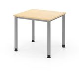 Hammerbacher Bureau carré avec 4 pieds ronds - 80x80 cm