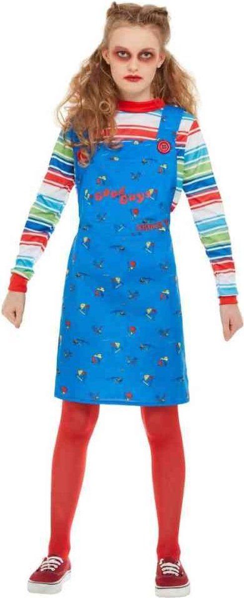 Smiffys Kinder Chucky Kostuum - Blauw - Kids tm 6 jaar - 5020570547076
