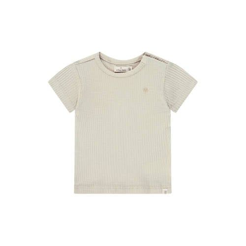 A Tiny Story T-shirt rib gebreid beige