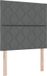 vidaXL Boxspring bed met matras Donkergrijs 120 x 200 cm Stof