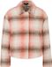 COMMA s.Oliver Indoor-Jacke Vrouwen Lichtoranje Geruit Polyester Regular Fit Lange Mouw Drukknopen Klassieke kraag Casual Blazer/Colbert