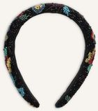 BECKSÖNDERGAARD Becksondergaard Fairygard Wide Beaded Hairbrace Haaraccessoires Dames - Zwart