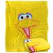 Sesamstraat Big Bird Head Officieel gelicenseerd Silky Touch Super Zachte Sprei Deken 152 x 127 cm
