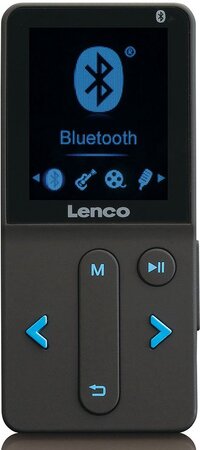 Lenco Xemio-280BU - MP4-speler - 8 GB - Bluetooth - Zwart/Blauw