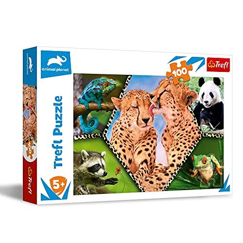 Trefl 16424 Puzzel 100 stukjes, gekleurd
