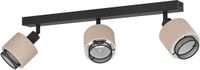EGLO Rosley Spot - E14 - 43 cm - Zwart/Beige - Textiel