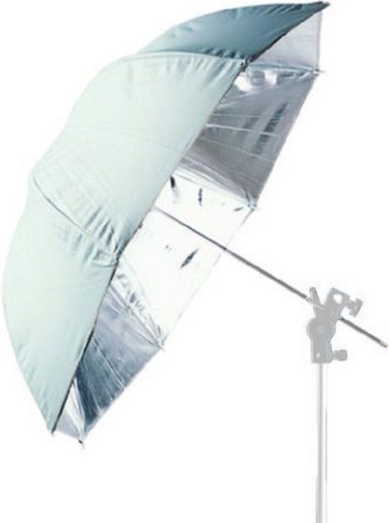 Falcon Eyes Jumbo Flitsparaplu UR-T86S Zilver 170 cm
