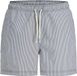 JACK&JONES JPSTMAUI OCEAN SEERSUCKER SWIM SHORTS LN Zwembroek Heren Navy Blazer Gestreept XXL