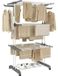 Omgoods - Tour de séchage pliable 3 niveaux 72x50x172 cm