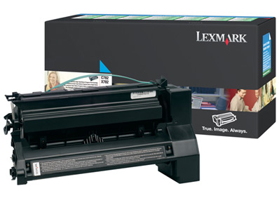 Lexmark C782, X782e 15K cyaan retourprogr. printcartr.