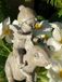 Figurine d'elfe Pia avec souris, en polyrésine