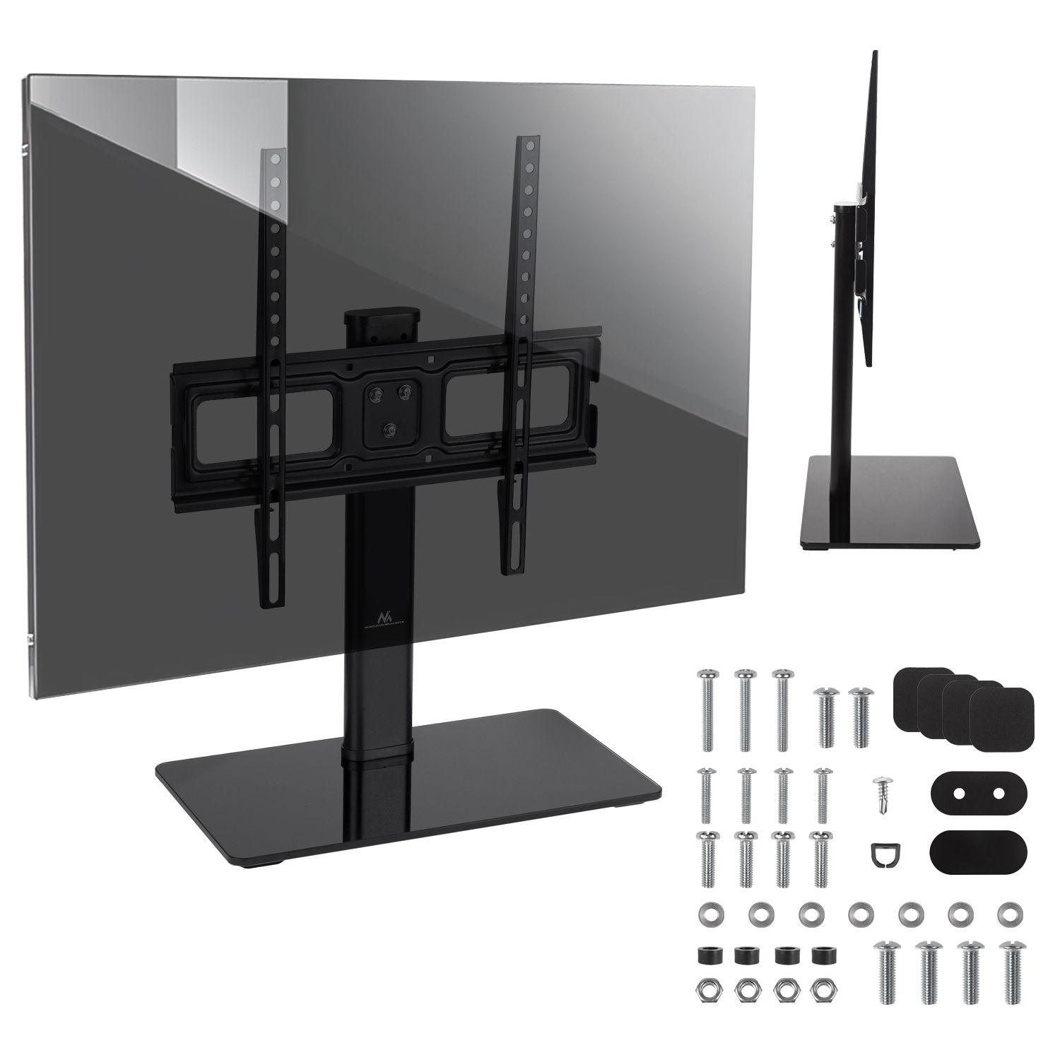 Maclean MC-450 TV-beugel/TV-houder met beugel voor bureau - max. 40kg, max. VESA 400x400 - Voor 32-65"