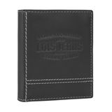 Lois - Leren herenportemonnee - lederen portemonnee voor heren. Portemonnees en kaarthouders voor heren. Slanke RFID-blokkering. Vintage herenportemonnee - RFID-portemonnee, zwart, Modern