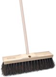 Sorex Straatbezem Bassin van hout - 40 cm - harde vezels - buitenbezem - Luxe kwaliteit - Steel 130 cm- Voor beton/keramische tegels - Geen krassen