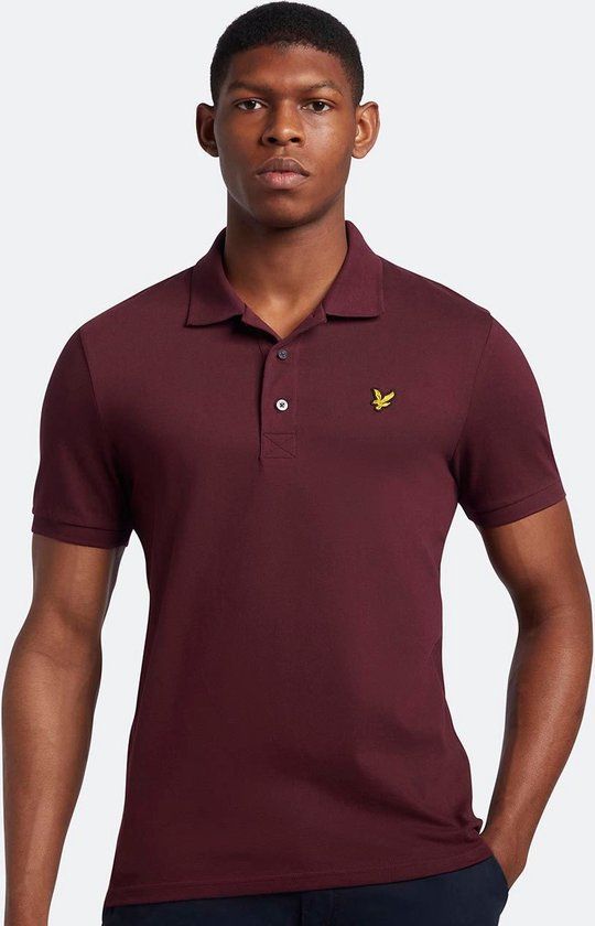 Lyle & Scott Men's Polo Shirt - Burgundy - Size XXL
