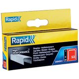Rapid tackernieten No. 53, 8 mm, 2.500 stuks fijndraadnieten