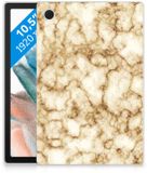 B2Ctelecom Samsung Galaxy Tab A8 2021/2022 Tablet Back Cover Marmer Goud