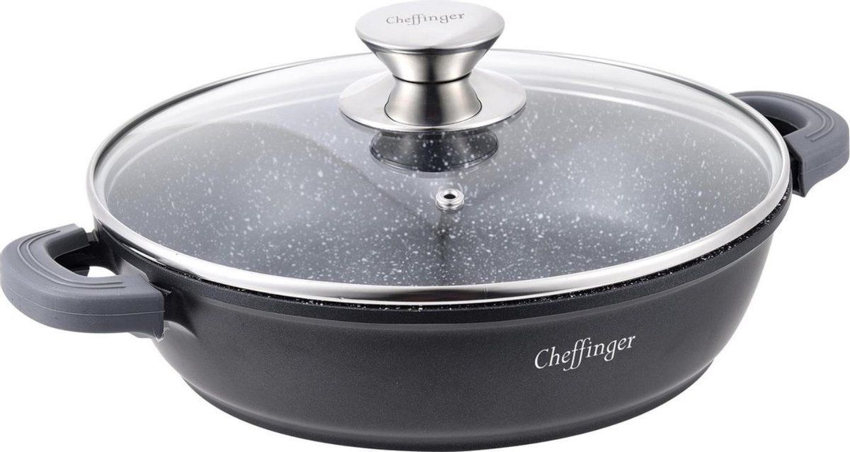 Cheffinger 32cm Lage Kookpot / Braadpan - CF-SC32