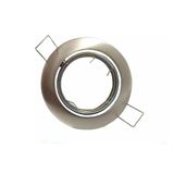 PRENDELUZ LED-inbouwspot, nikkel, draaibaar, vast, rond, 50 mm, GU10 fitting