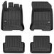 Frogum - Renault Laguna III 2007-2015 (pas pour Coupé) - Tapis de sol en caoutchouc 3D - 4 pièces - TPE - Noir