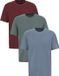 WE Fashion Heren Regular fit t-shirt van 100% katoen, 3-pack