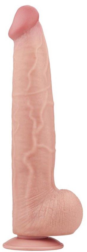 LoveToy Sliding Skin Dildo 34 cm Nude