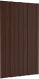 vidaXL - Tuile de toit - 12 pièces - Marron - 80 x 45 cm - Acier galvanisé