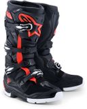 Alpinestars Tech 7 Enduro Drystar WP Motorcross laarzen Zwart/rood/wit