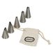 Buses assortiment, inox, set de 5